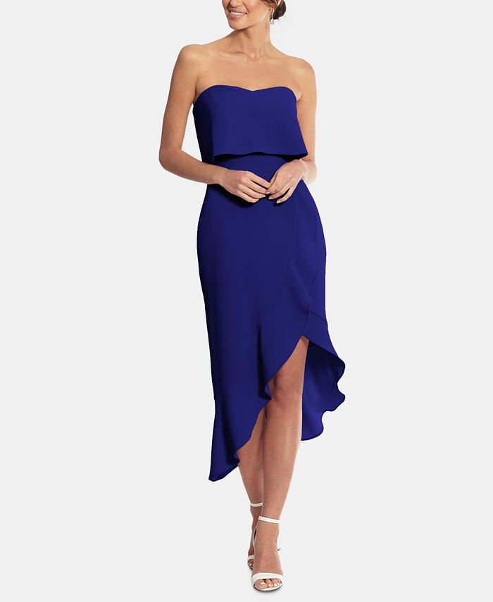 Xscape strapless popover cheap evening gown