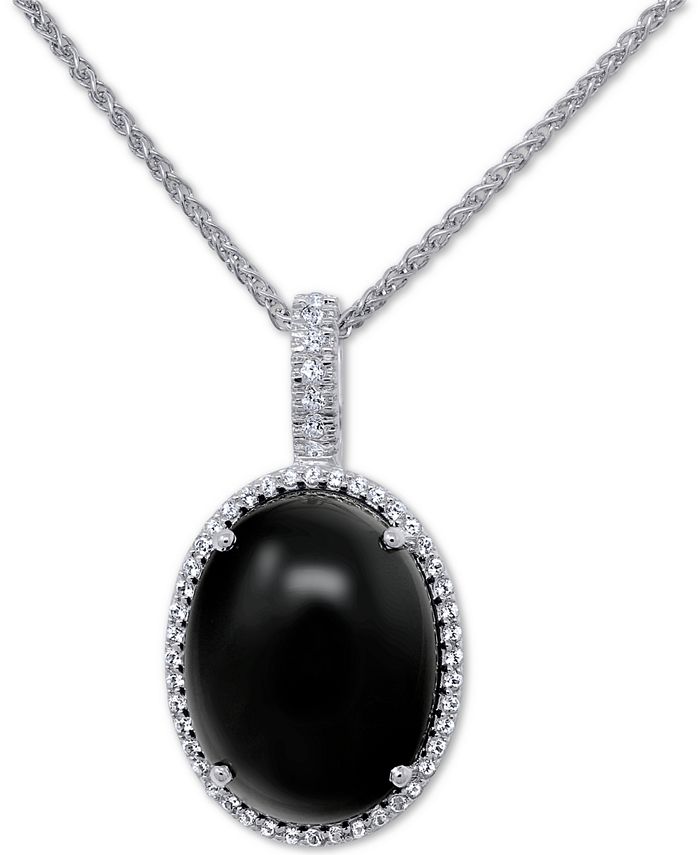 Macy s Onyx 20 x 15mm Cubic Zirconia 18