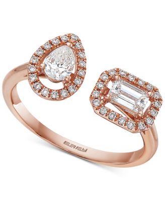 EFFY Collection - Diamond Bypass Ring (5/8 ct. t.w.) in 14k Rose Gold