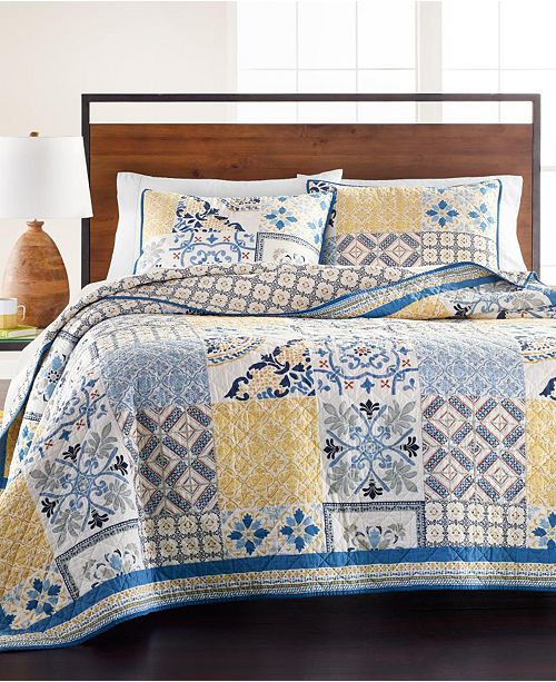 Martha Stewart Collection La Dolce Vita Patchwork Twin Quilt