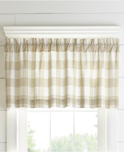 Elrene Farmhouse Living Buffalo Check 60 X15 Window Valance