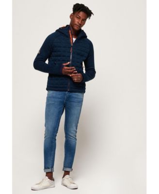 superdry storm quilted zip hoodie