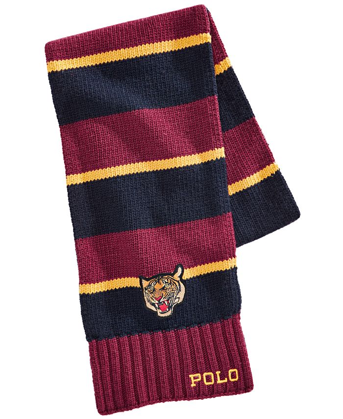 Polo Ralph Lauren Men's Rugby-Stripe Scarf & Reviews - Hats, Gloves &  Scarves - Men - Macy's