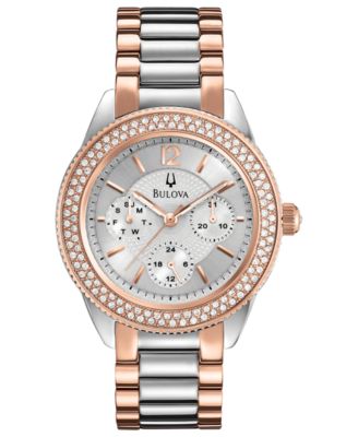 Bulova - Women's Two-Tone Stainless Steel Bracelet Watch 38mm 98N100