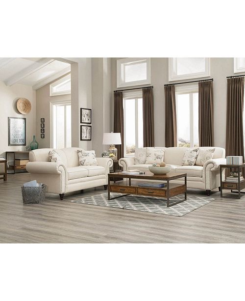 Coaster Home Furnishings Norah Loveseat with Antique Inspired Detail & Reviews Furniture Macy's