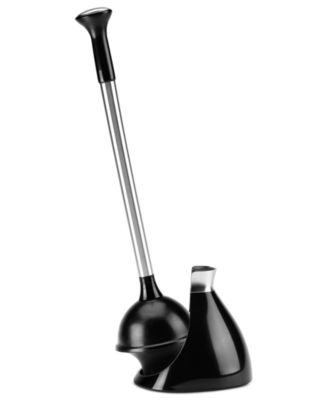 Toilet Plunger with Magnetic Caddy Holder