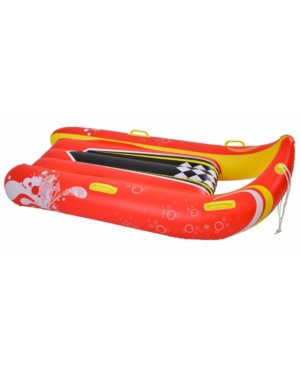 Blue Wave Sports Power Glider 57" 2-person Inflatable Snow Sled In Red