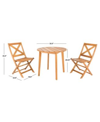 Bruna 3 Piece Bistro Set
