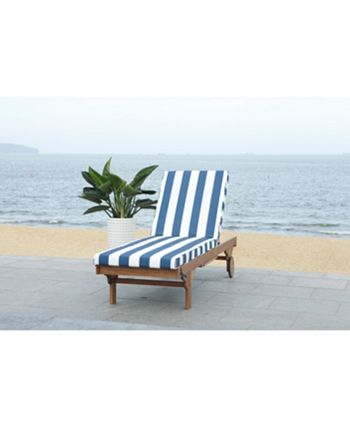 Safavieh - Newport Chaise Lounge Chair With Side Table, Quick Ship