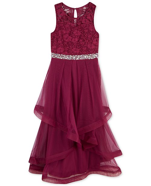 Speechless Big Girls Plus Glitter Lace Maxi Dress A Macy S