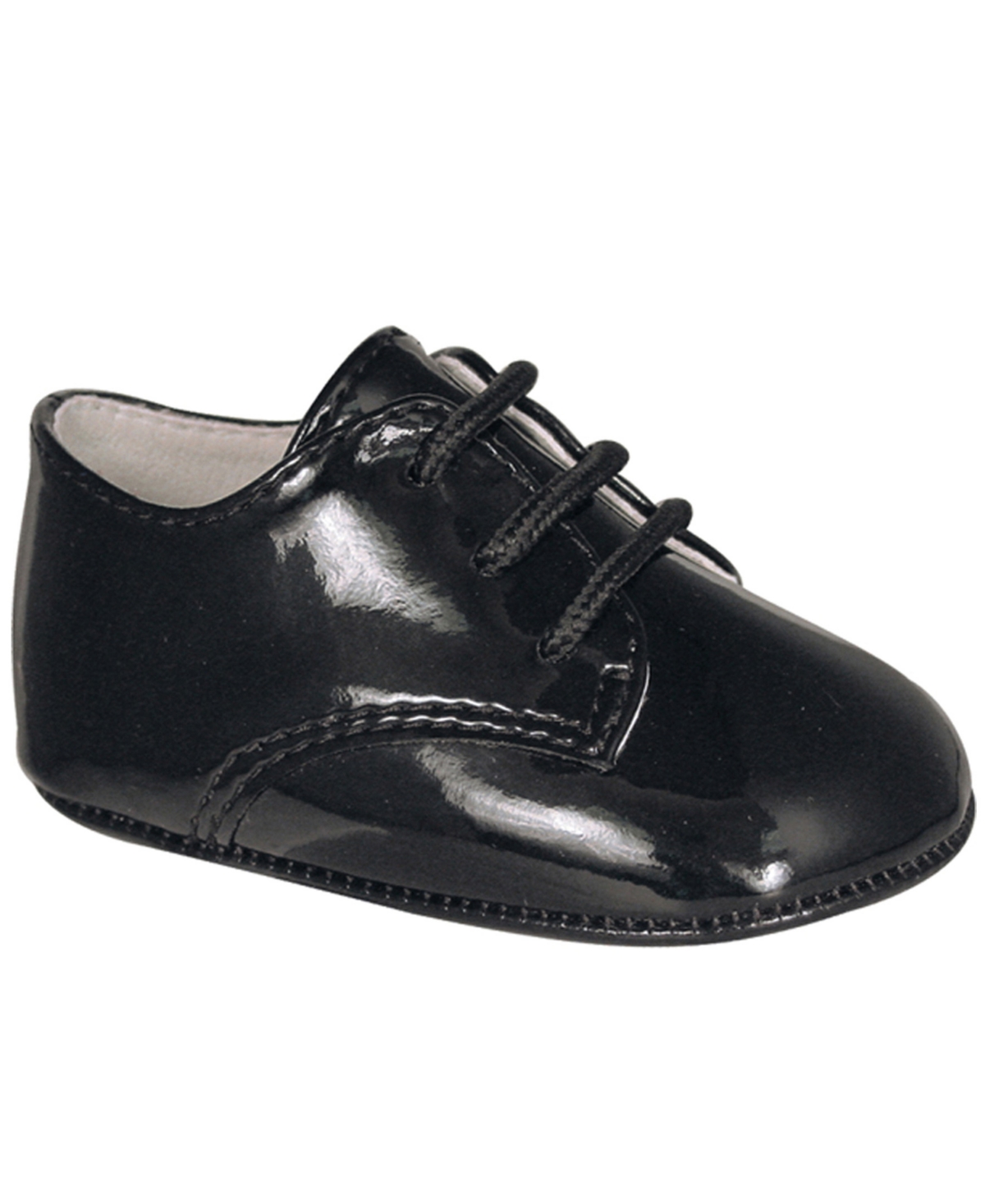 Baby Deer Baby Boy Essential Patent Polished Dress Oxford In Black