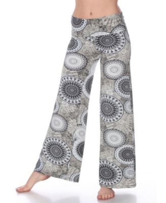 Circle Print Palazzo Pants