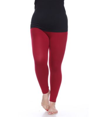 ladies burgundy leggings