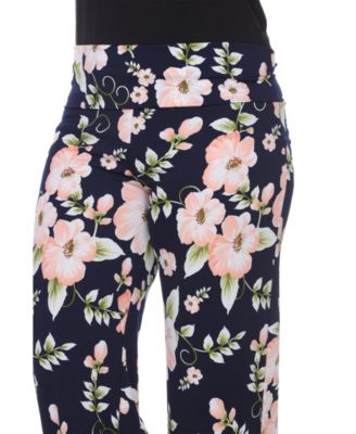Plus Size Floral Wide Leg Palazzo Pants
