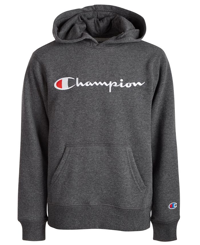 Champion Big Boys Embroidered Pullover Fleece Hoodie & Reviews ...