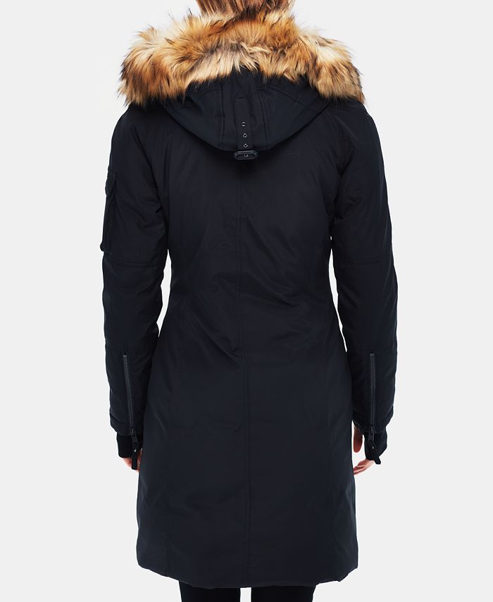 S13 Alaska FauxFurTrim Hooded Parka Macy's