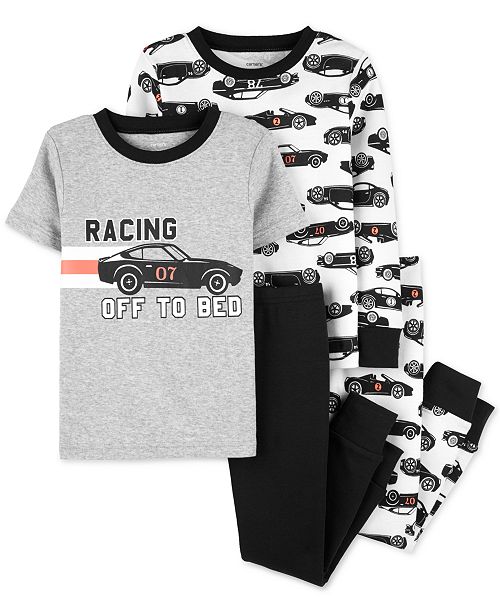 Carter S Baby Boys 4 Pc Cotton Race Car Pajama Set Reviews