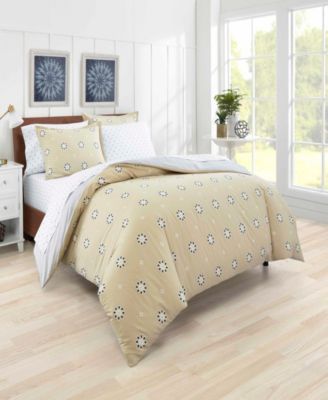 Poppy & Fritz - Darcy Eyelet Duvet Cover Set, Full/Queen