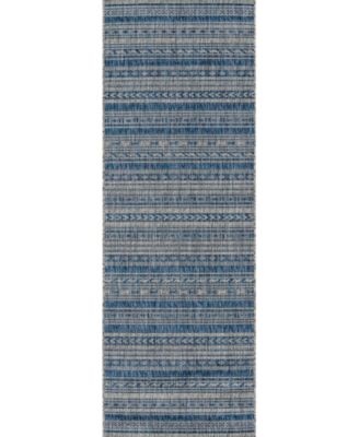 Novogratz Villa Vi-04 Blue 6'7" x 9'6" Outdoor Area Rug