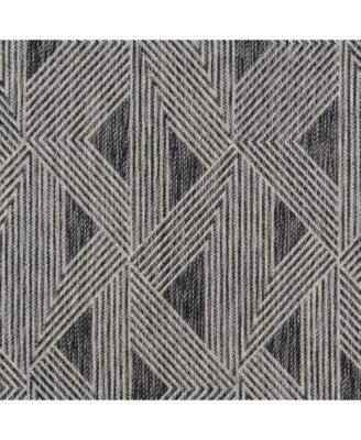 Novogratz Villa Vi-06 Charcoal 7'10" x 10'10" Outdoor Area Rug