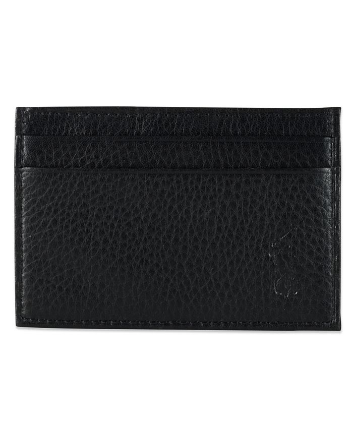 Polo Ralph Lauren Men's Wallet, Pebbled Credit Card Case and Money Clip &  Reviews - All Accessories - Men - Macy's