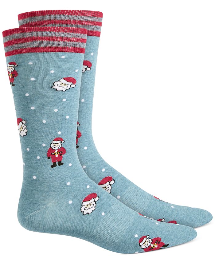 Bar III Men's Santa Socks, Created for Macy's Macy's