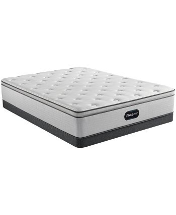 Beautyrest - BR800 13.5" Plush Pillow Top Mattress Set- King