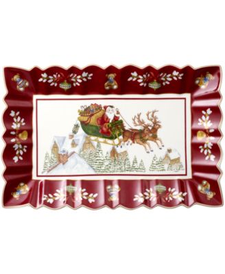 Villeroy & Boch - Toy's Fantasy Rectangular Cake Plate: Sleigh Ride