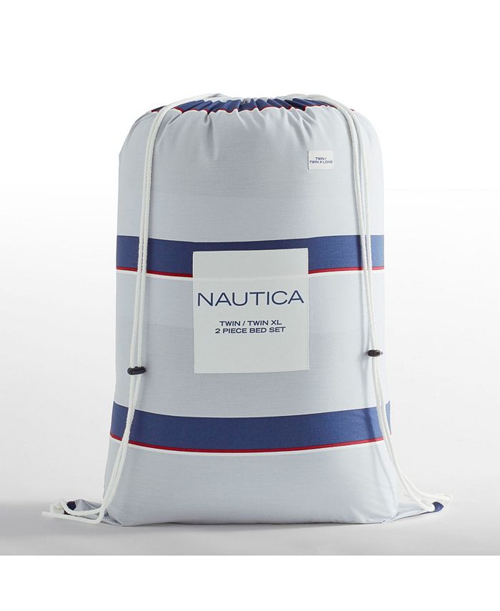 Nautica Fending Grey Comforter Sham Set, Full/Queen - Macy's