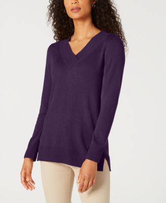 karen scott v neck sweater