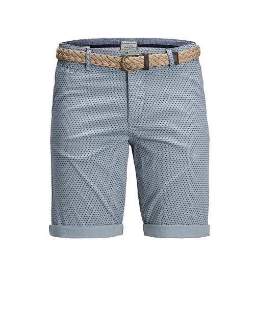 Jack Jones Men S Summer Chino Printed Shorts With Belt Reviews