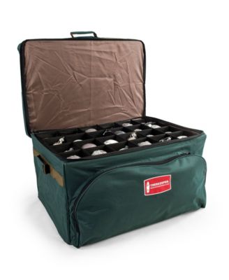 Christmas Ornament Storage Box with Top Pocket