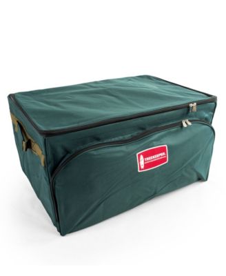 3 Tray Christmas Ornament Storage Box with Front Pocket