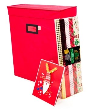 Santa's Bag Gift Bag And Tissue Paper Storage Box In Red