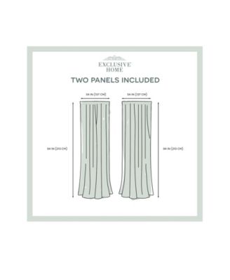Itaji Sheer Rod Pocket Top Curtain Panel Pair, 54" x 84"