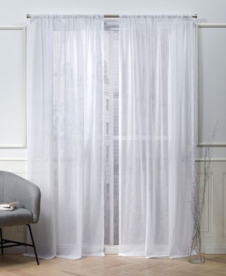 Belfry Sheer Rod Pocket Top Curtain Panel Pair