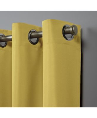 Nicole Miller Canvas Indoor/Outdoor Grommet Top 54" X 84" Curtain Panel Pair