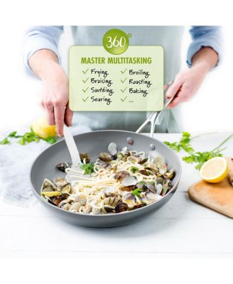 Valencia Pro 4.5-Qt. Ceramic Non-Stick Saut&eacute; Pan & Lid