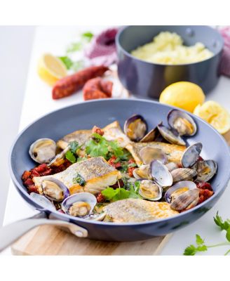 Valencia Pro 10" & 12" Ceramic Non-Stick Open Fry Pan Set