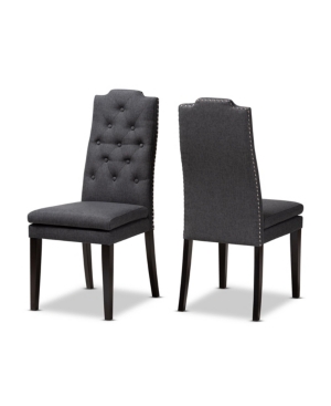 Furniture Dylin Dining Chairs, Set Of 2 In Charcoal