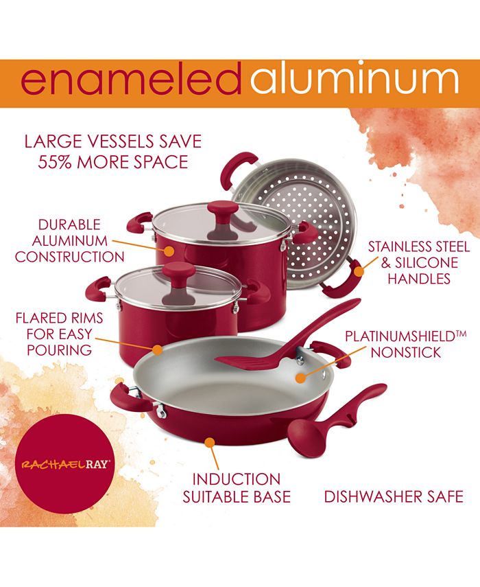 Rachael Ray Create Delicious 13-pc. Aluminum Non-Stick Cookware Set