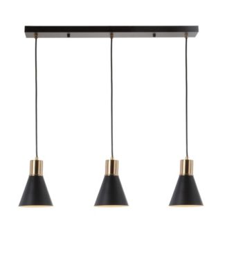 Apollo 33.5" 3-Light Adjustable Modern Metal LED Pendant