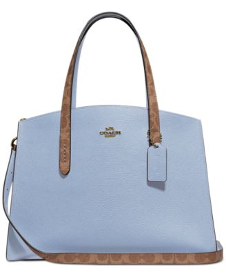 coach charlie leather carryall