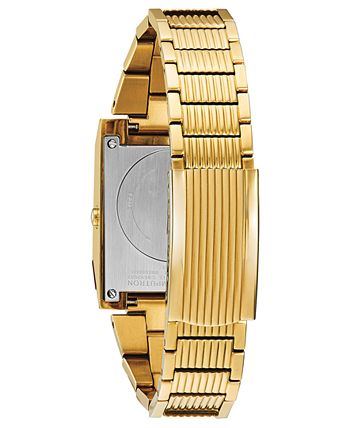 Bulova - Men's Digital Archive Computron Gold-Tone Stainless Steel Bracelet Watch 31.1x40.3mm