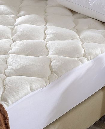 Cheer Collection - Rayon from Bamboo Fitted Down Alternative Mattress Pad-King
