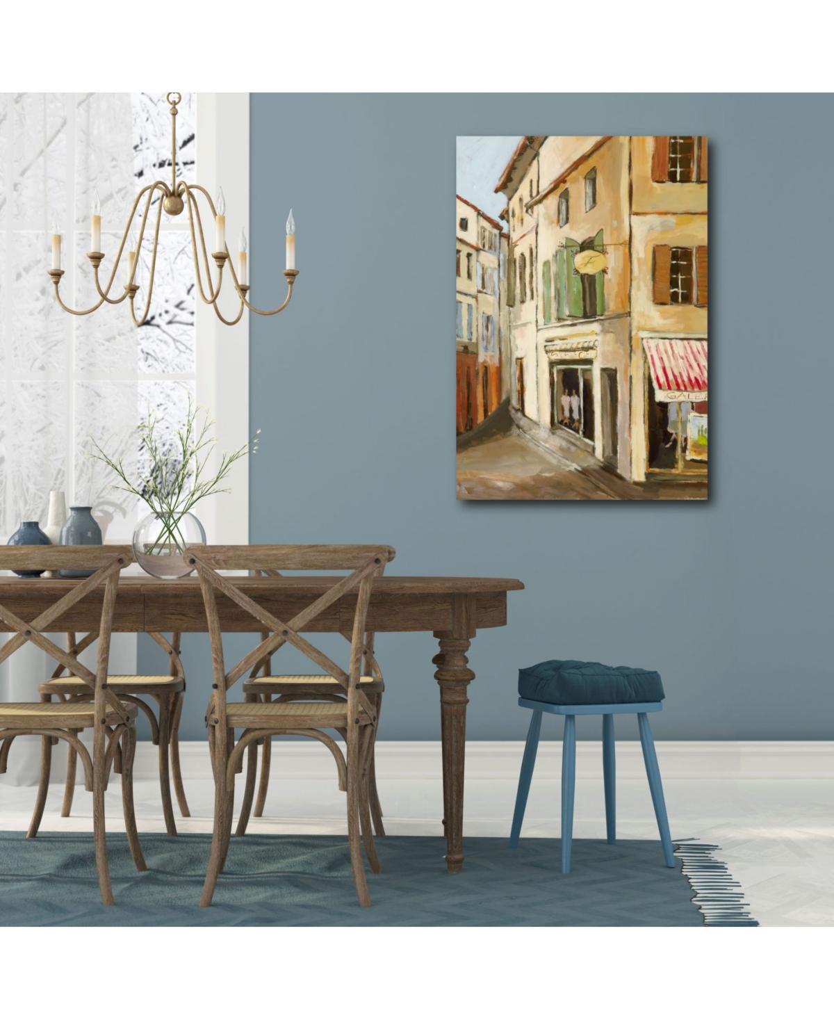 Courtside Market Street in Neuilly I Gallery-Wrapped Canvas Wall Art
