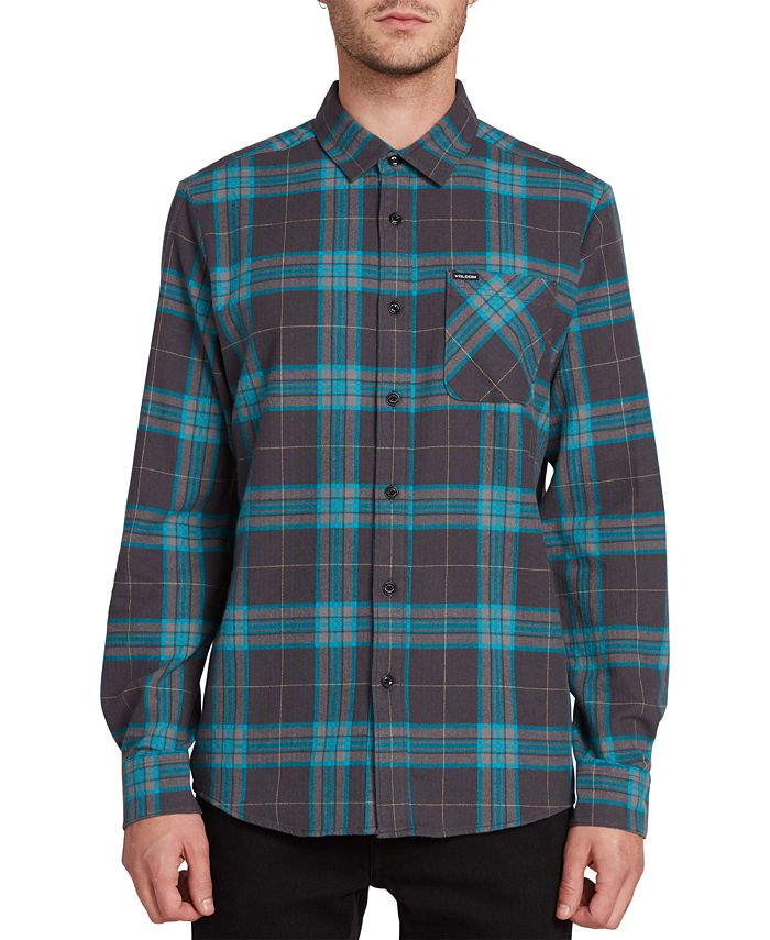 herringbone plaid shirt