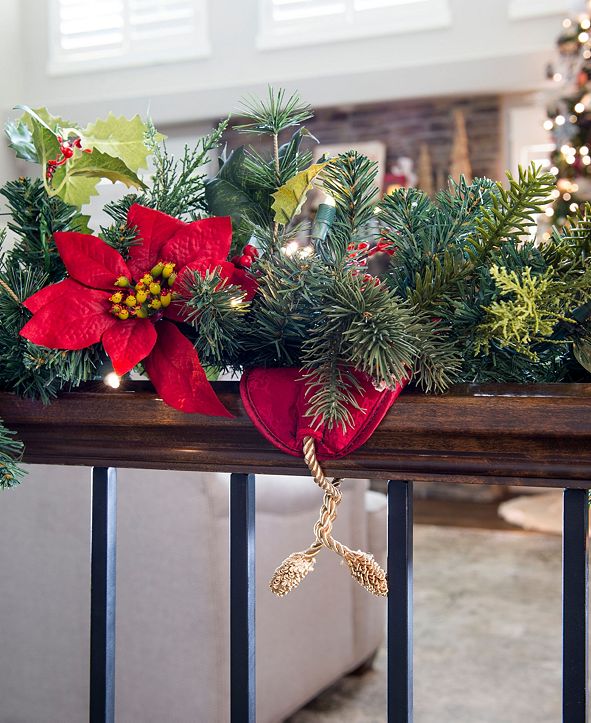 bannister protection garland ties