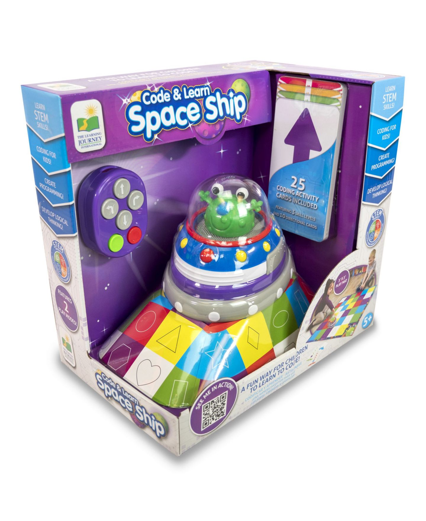 Детская игрушка The Learning Journey Code Learn Space Ship, цвет: Разноцветный — фото 1