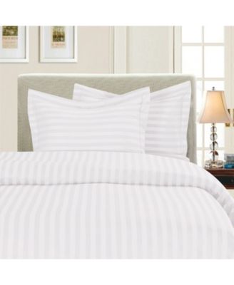 Luxurious Stripe Wrinkle-Free 2-Pc. Duvet Cover Set, Twin